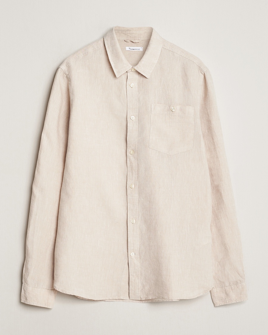  Regular Linen Shirt Yarndyed Beige