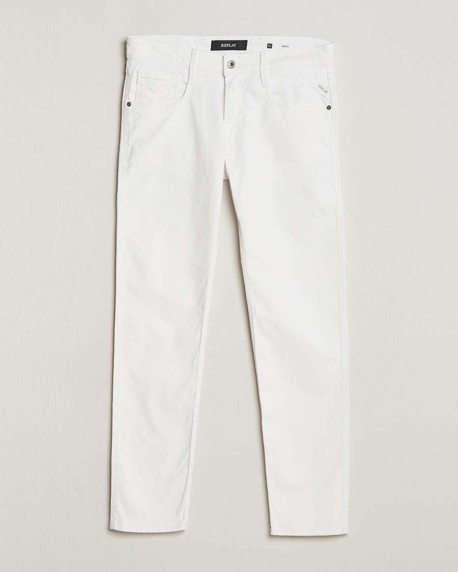 Herren | Weiße Jeans | Replay | Anbass Powerstretch Jeans White