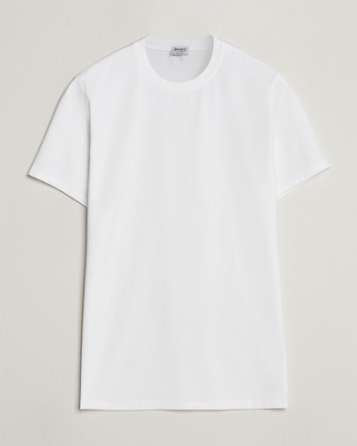 Herren |  | Zimmerli of Switzerland | Pureness Modal Crew Neck T-Shirt White