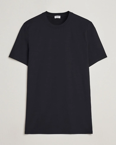 Herren |  | Zimmerli of Switzerland | Pureness Modal Crew Neck T-Shirt Black