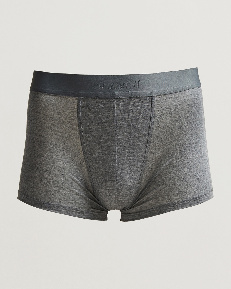 Zimmerli of Switzerland Micro Modal Boxer Briefs Grey Melange – Grau