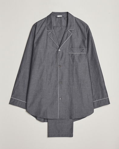Herren |  | Zimmerli of Switzerland | Mercerised Cotton Pyjamas Dark Grey