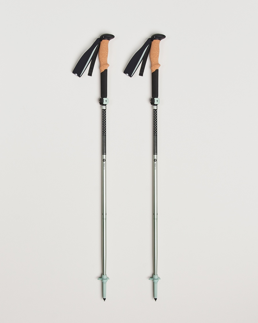 Black Diamond Distance FLZ Trekking Poles Black/Foam Green – Grün