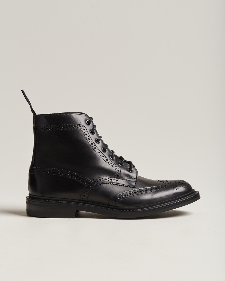 Tricker's Stow Dainite Country Boots Black Calf – Schwarz