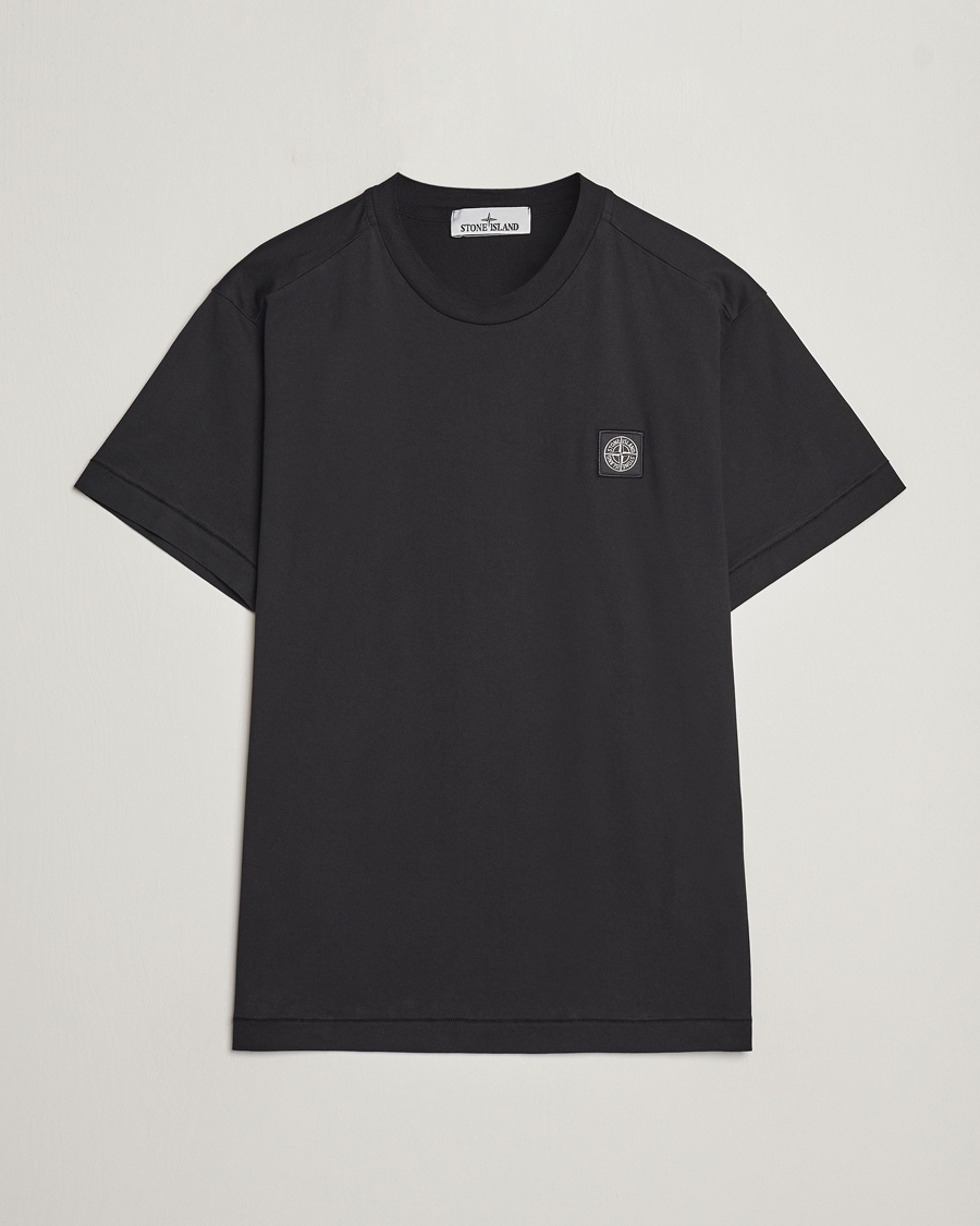 Stone Island Garment Dyed Cotton Jersey T-Shirt Black - Schwarz - T-shirt - Grösse: L