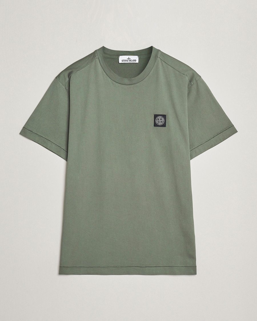 Stone Island Garment Dyed Cotton Jersey T-Shirt Musk - Grün - T-shirt - Grösse: XXL