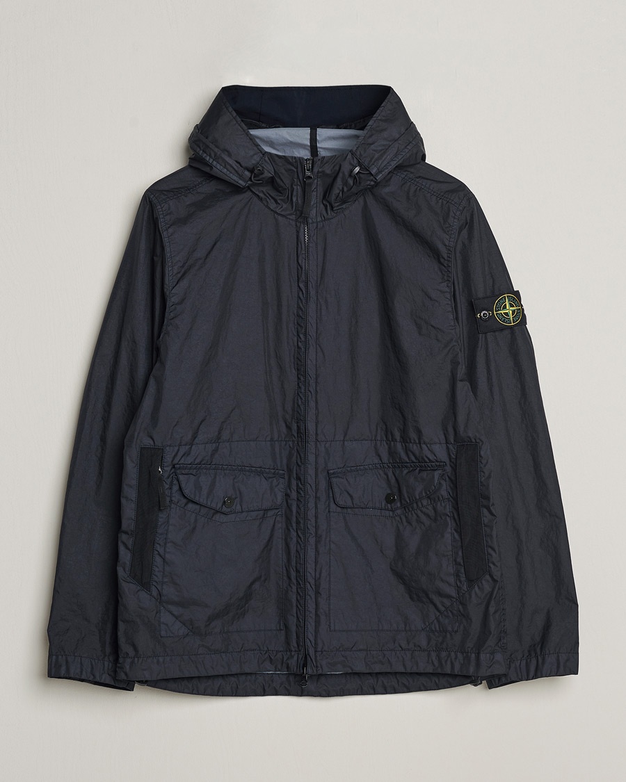 Stone Island Membrana Hooded Jacket Navy Blue bei Care of Carl