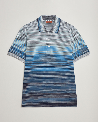Herren |  | Missoni | Space Dyed Polo Blue