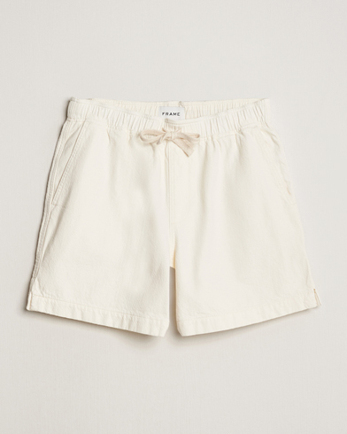  Textured Terry Shorts Off White