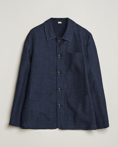 Herren |  | Altea | Wool/Linen Chore Jacket Navy