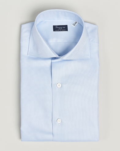 Herren |  | Finamore Napoli | Milano Slim Royal Oxford Shirt Light Blue