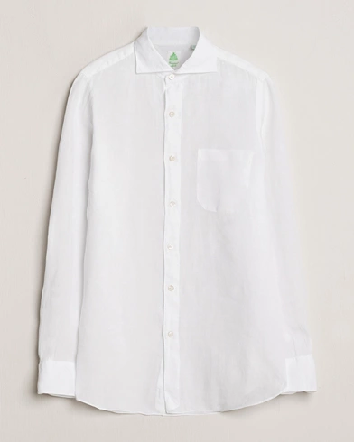  Gaeta Linen Pocket Shirt White