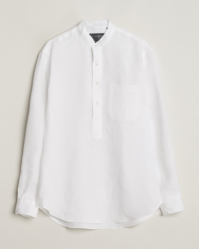 Herren |  | Gitman Vintage | Linen Popover Shirt White