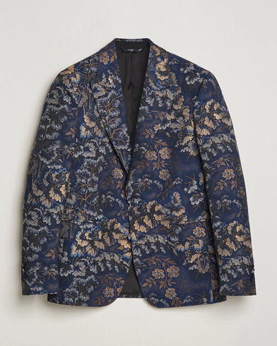 Herren |  | Etro | Floral Jacquard Evening Jacket Navy