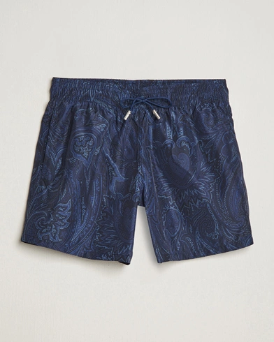 Herren |  | Etro | Tonal Paisley Swim Shorts Blue
