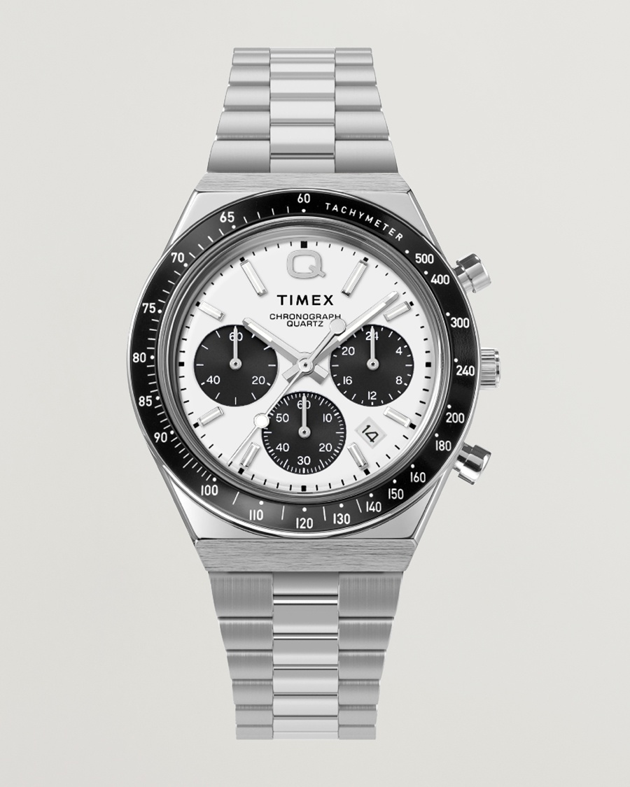 Timex Q Timex Chronograph 40mm White Dial – Weiß