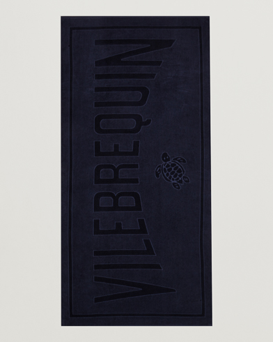 Herren |  | Vilebrequin | Sand Organic Cotton Towel Bleu Marine