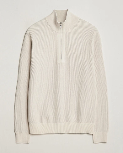 Herren |  | J.Lindeberg | Alex Half Zip Organic Cotton Sweater Moonbeam