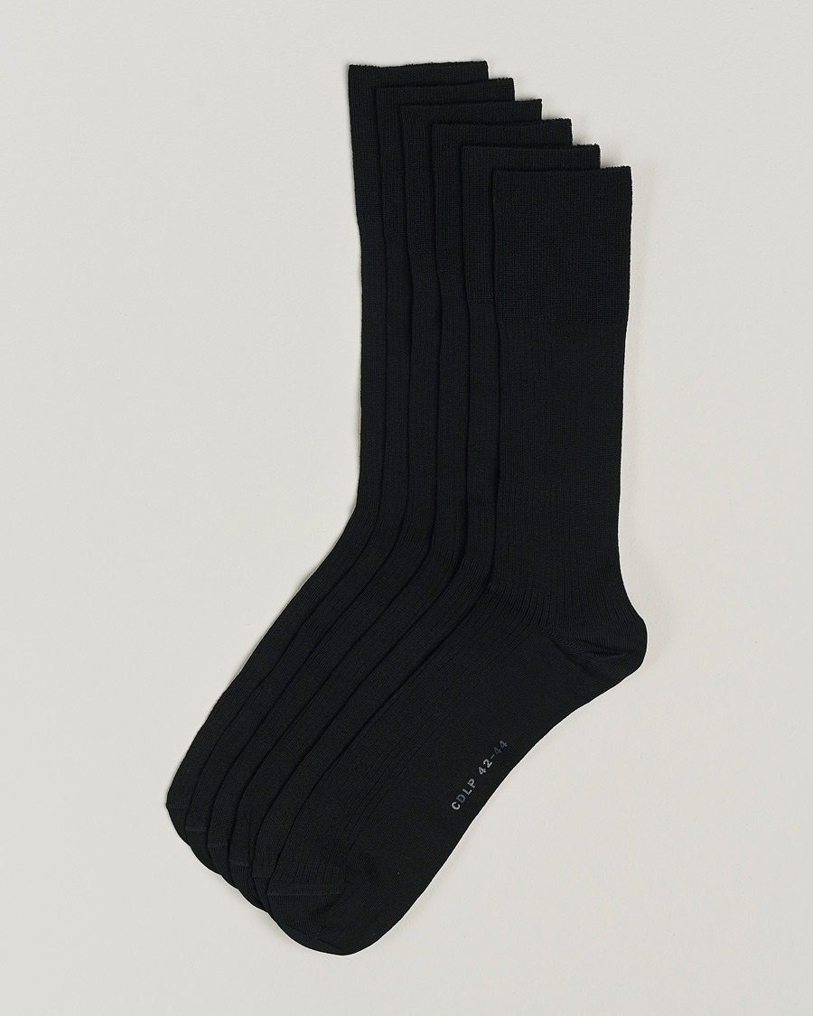 Herren | Unterwäsche | CDLP | 6-Pack Cotton Rib Socks Black