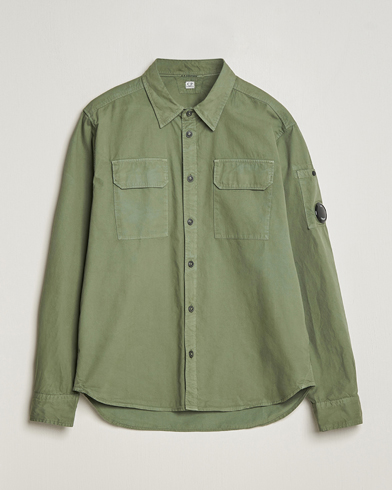 Herren |  | C.P. Company | Long Sleeve Gabardine Pocket Shirt Green