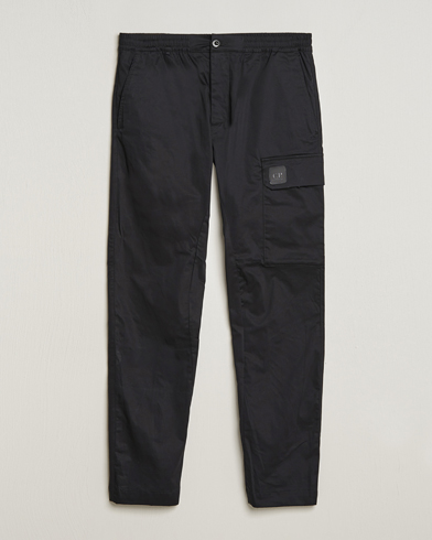 Herren |  | C.P. Company | Metropolis Gabardine Stretch Satin Cargo Trousers Black