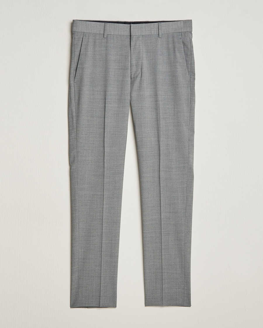 Tiger of Sweden Tenuta Wool Travel Suit Trousers Grey Melange – Grau