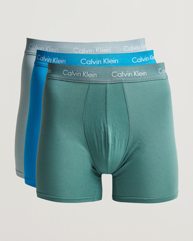 Herren |  | Calvin Klein | Cotton Stretch 3-Pack Boxer Breif Blue/Arona/Green