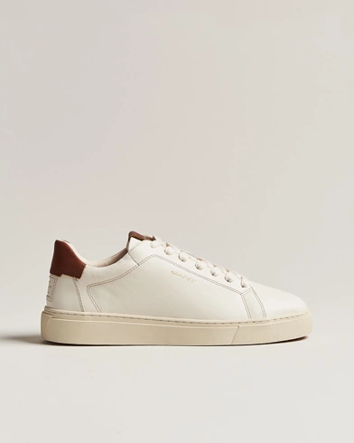 Herren | GANT | GANT | Mc Julien Leather Sneaker Off White/Cognac