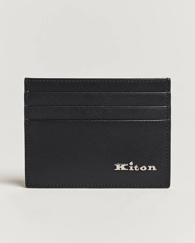 Herren |  | Kiton | Saffiano Leather Cardholder Black
