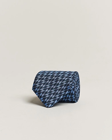 Herren |  | Giorgio Armani | Printed Silk Tie  Navy Blue