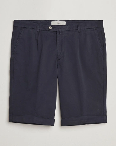 Herren |  | Briglia 1949 | Pleated Cotton Shorts Navy