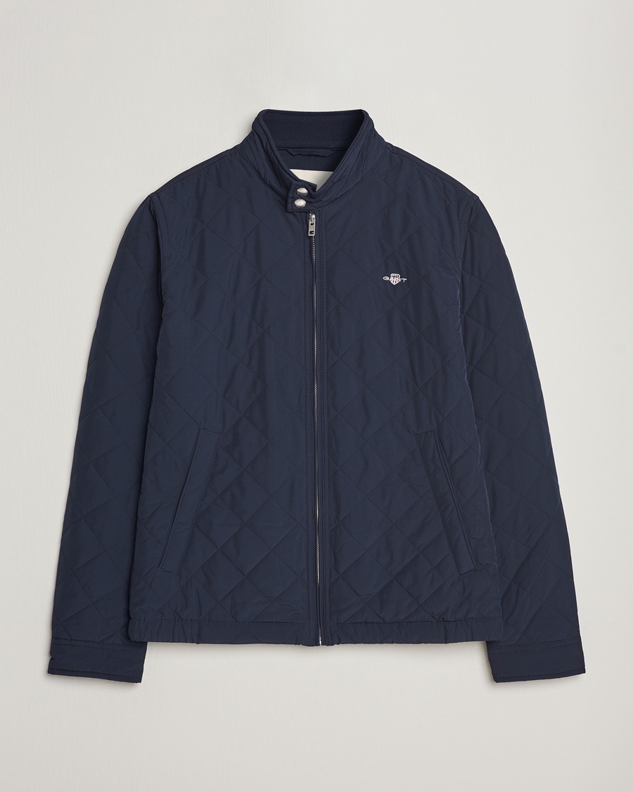 GANT The Quilted Windcheater Evening Blue – Blau