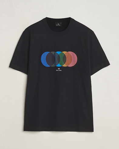Herren | PS Paul Smith | PS Paul Smith | Organic Cotton Circles Crew Neck T-Shirt Black