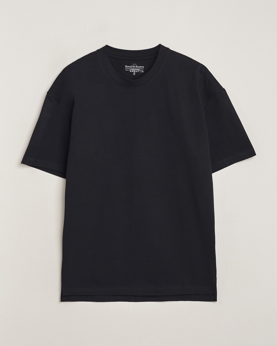 Herren | Kleidung | Bread & Boxers | Textured Heavy Crew Neck T-Shirt Black