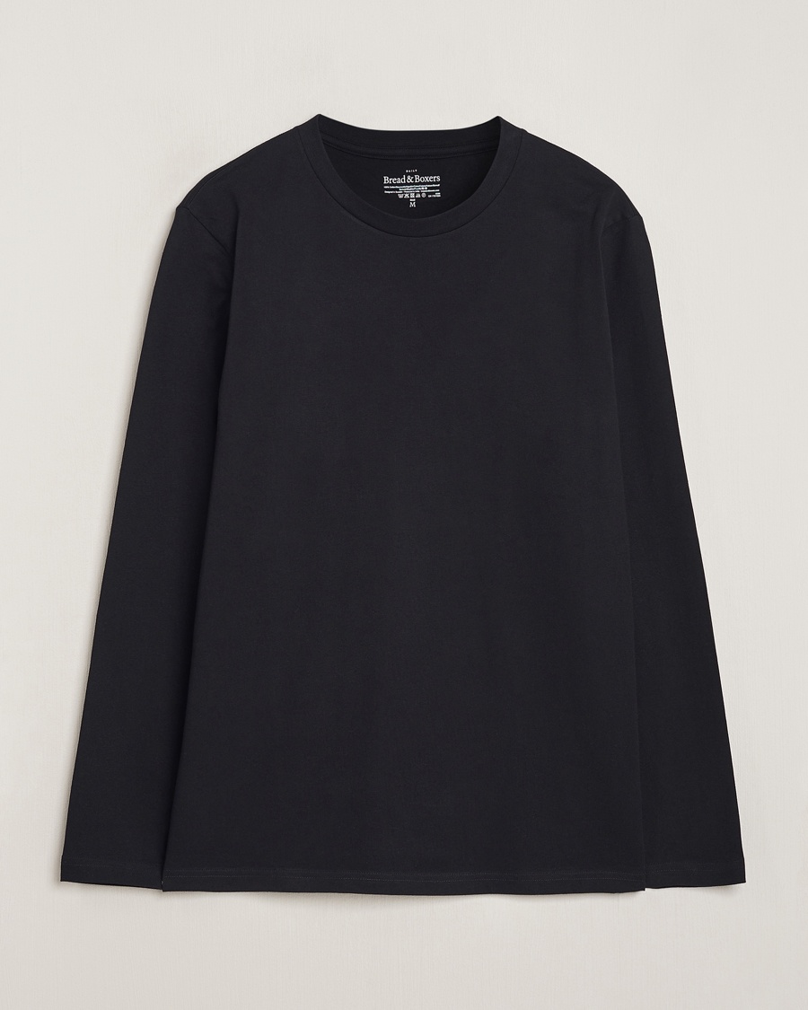 Herren | Langarm T-Shirt | Bread & Boxers | Long Sleeve T-Shirt Black
