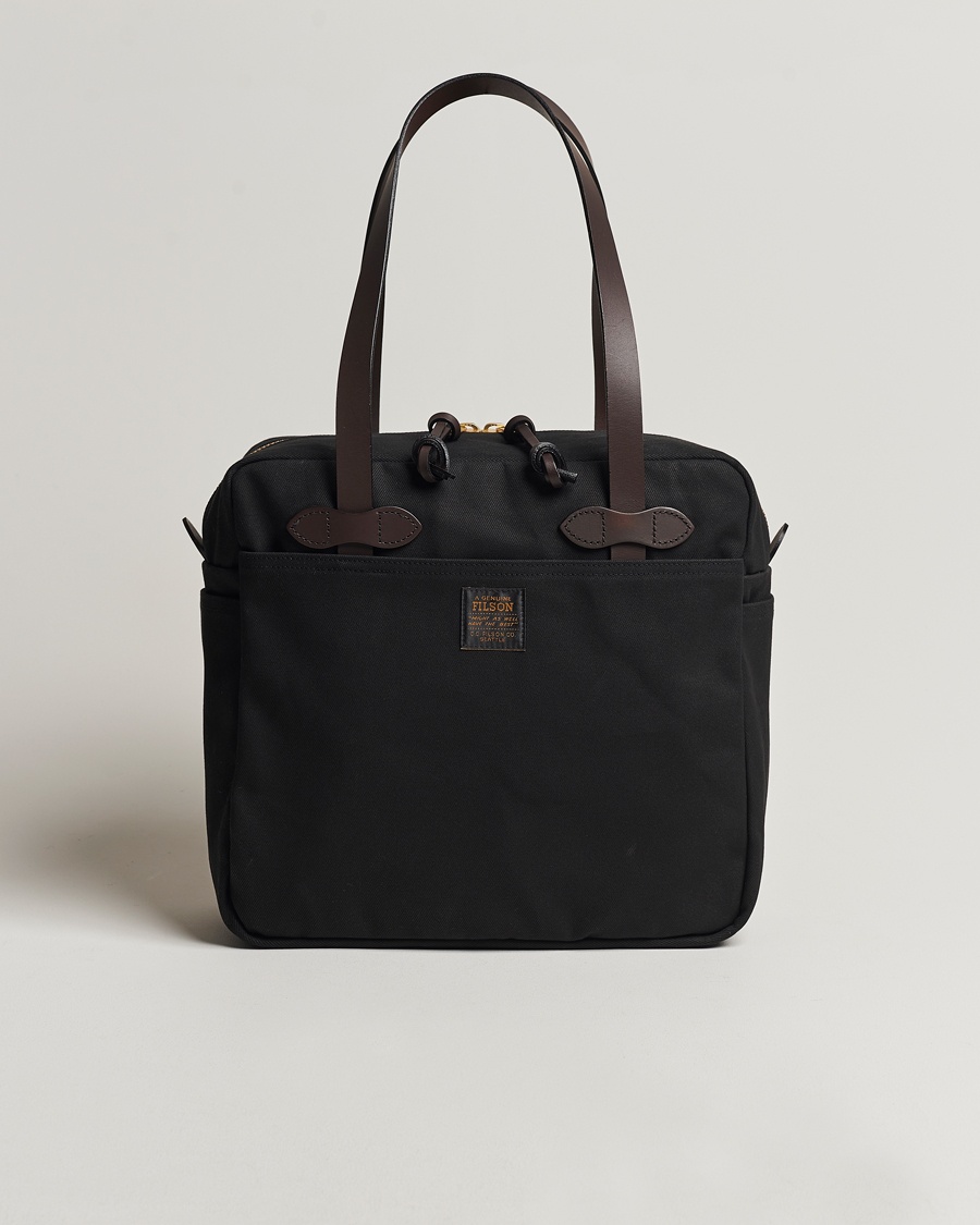 Filson Tote Bag With Zipper Black – Schwarz
