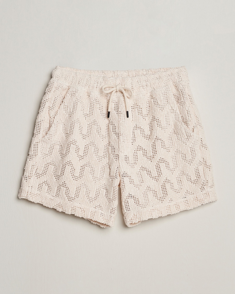 Herren | Shorts | OAS | Atlas Cuba Crochet Shorts Off White