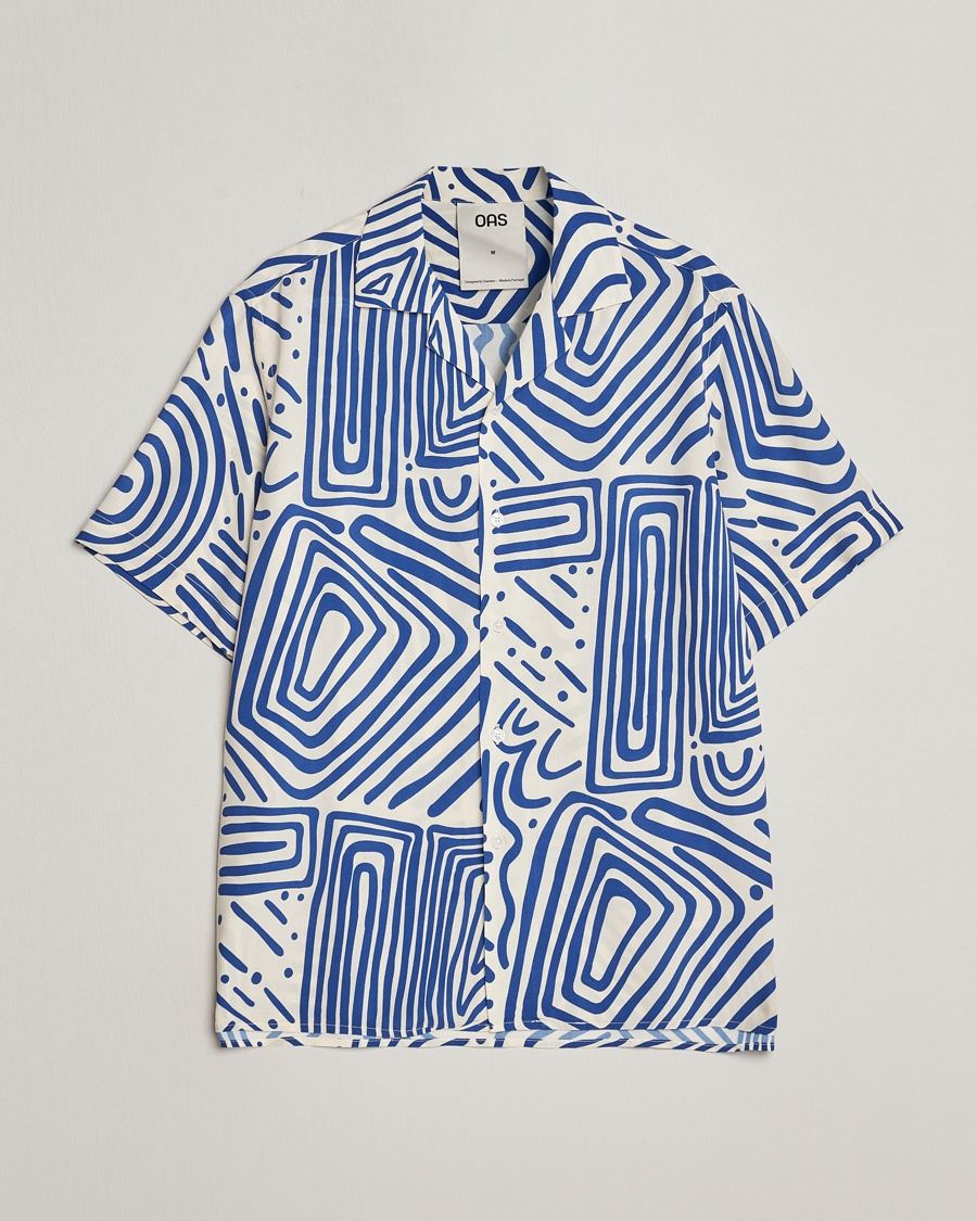Herren | Kurzarmhemden | OAS | Viscose Resort Short Sleeve Shirt Eldovado