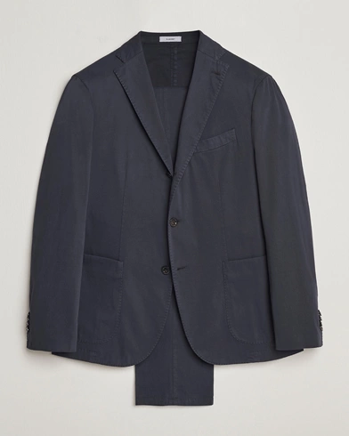 Herren |  | Boglioli | K Jacket Cotton Stretch Suit Navy