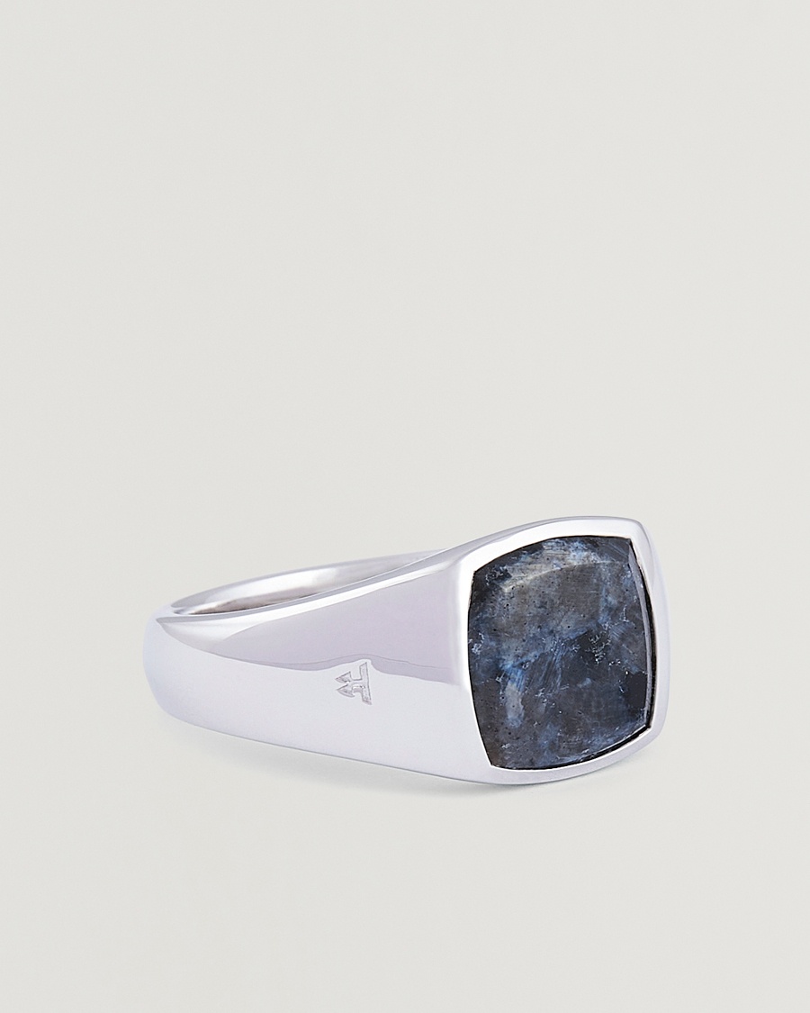 Tom Wood Kay Ring Larvikite – Silber