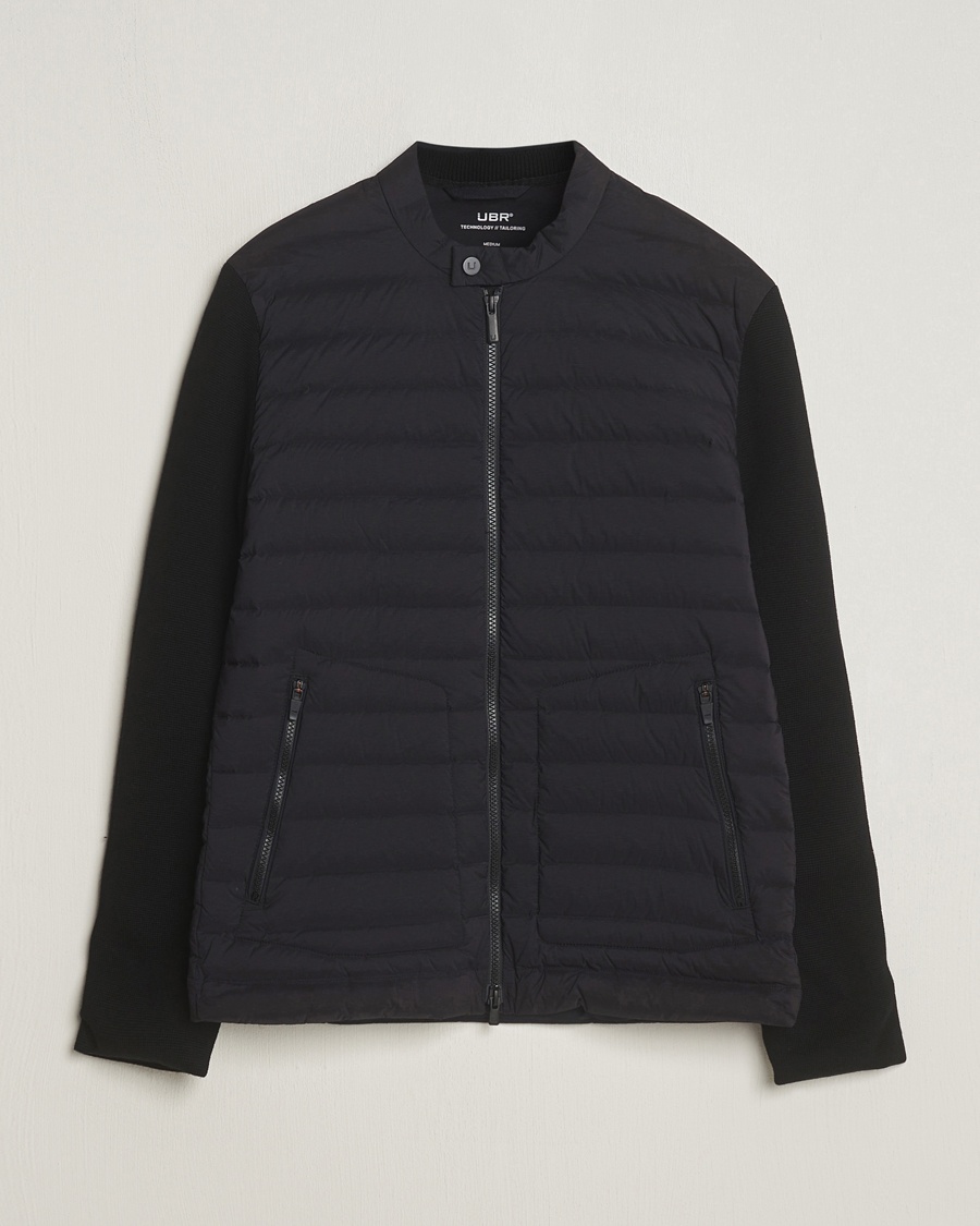 Herren | Hybridjacken | UBR | Super Sonic Savile Wool Hybrid Jacket Black Wool