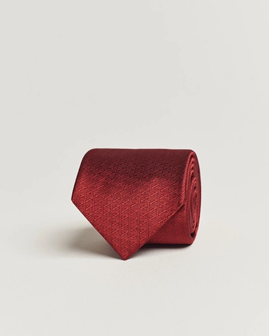Herren |  | Zegna | Monogram Silk Tie Red