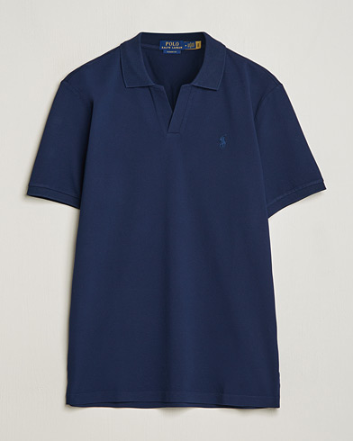  Classic Fit Open Collar Stretch Polo Refined Navy