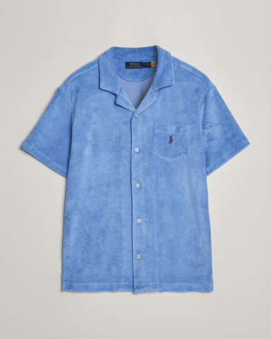  Cotton Terry Short Sleeve Shirt Harbor Island Blue
