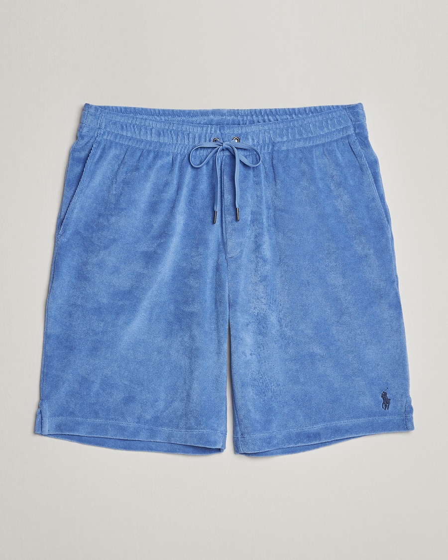 Herren | Drawstringshorts | Polo Ralph Lauren | Cotton Terry Drawstring Shorts Harbour Island Blue