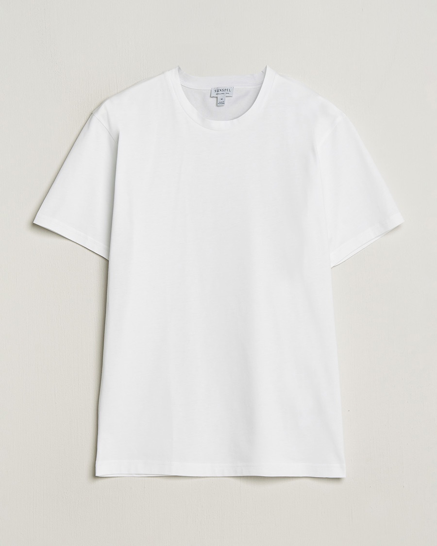 Sunspel Riviera Midweight T-Shirt White – Weiß