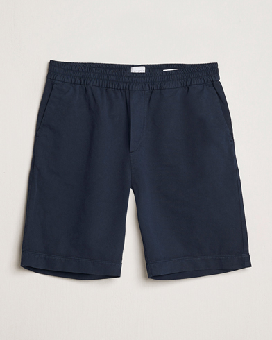  Cotton/Linen Drawstring Shorts Navy