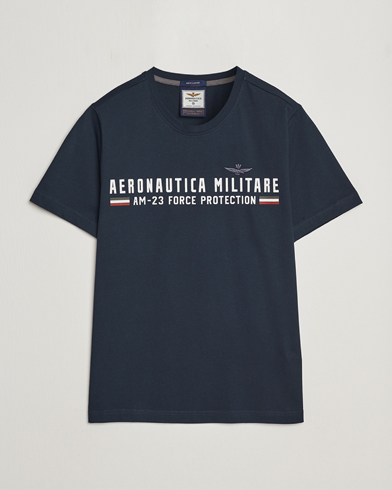 Herren |  | Aeronautica Militare | Logo Crew Neck T-Shirt Navy