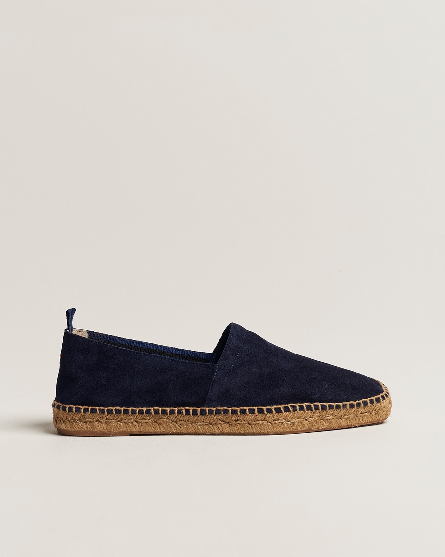 Herren | Made in Europe | Castañer | Pablo Casual Suede Espadrilles Azul Oscuro