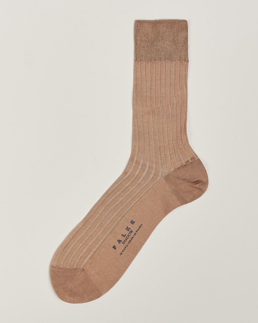 Falke Shadow Stripe Sock Camel/White – Beige